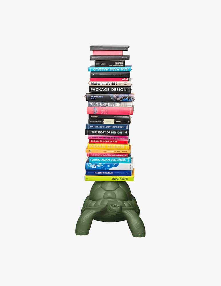 rinascente Qeeboo Turtle Carry Bookcase Deep Green
