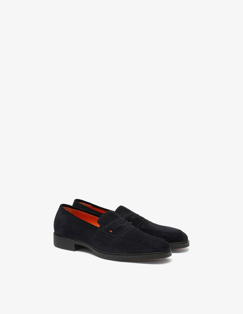 Santoni Suede penny loafers - picture 3 Santoni Suede penny loafers - picture 3
