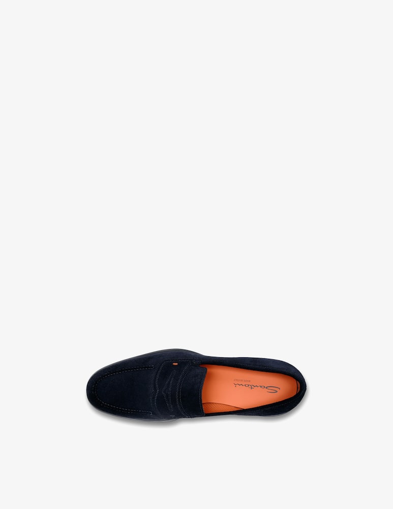 Santoni Suede penny loafers - picture 5 Santoni Suede penny loafers - picture 5