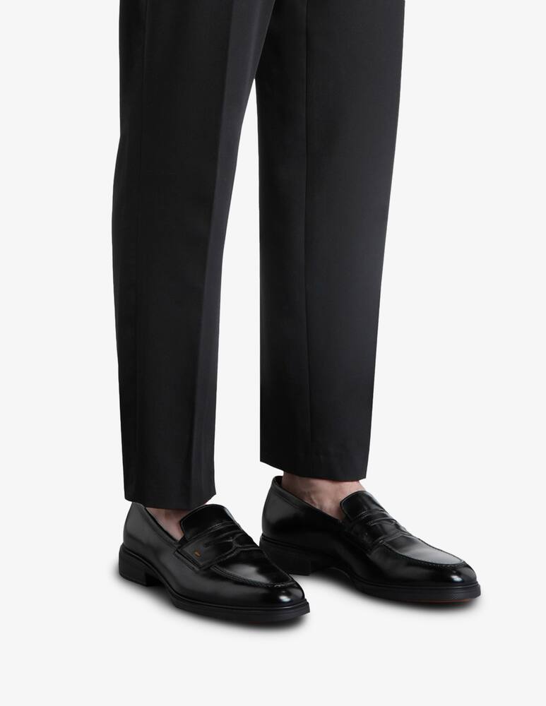 rinascente Santoni Penny leather loafers