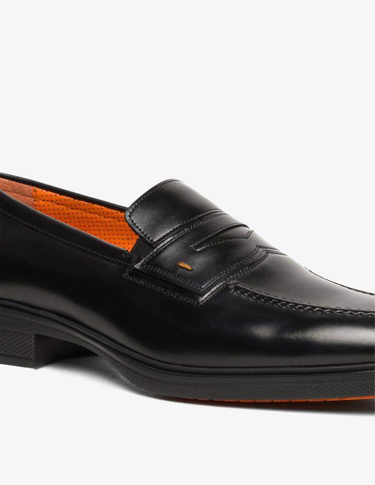 rinascente Santoni Penny leather loafers