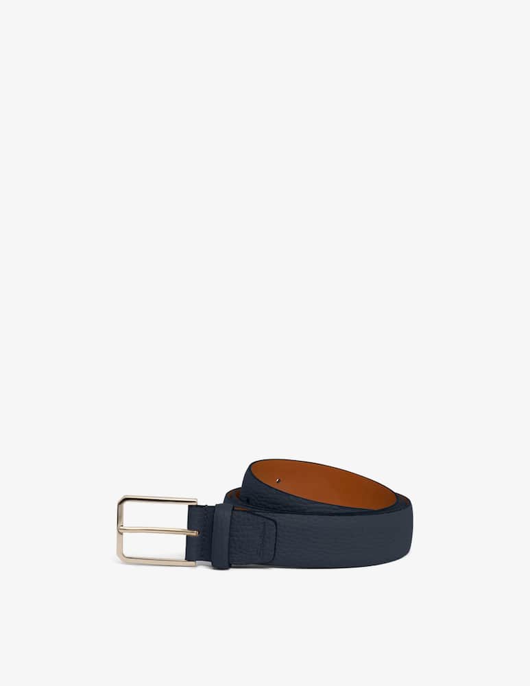 Santoni Grain leather belt - picture 1