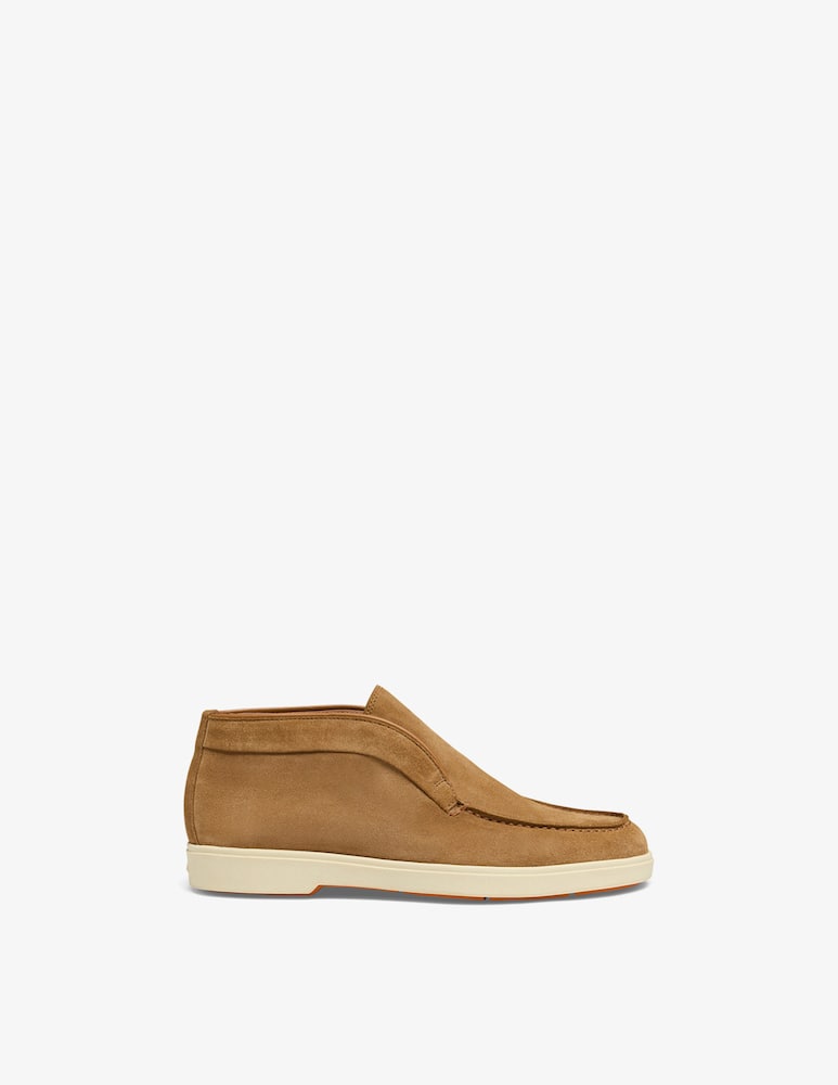 rinascente Santoni Desert stivaletto in suede marrone chiaro