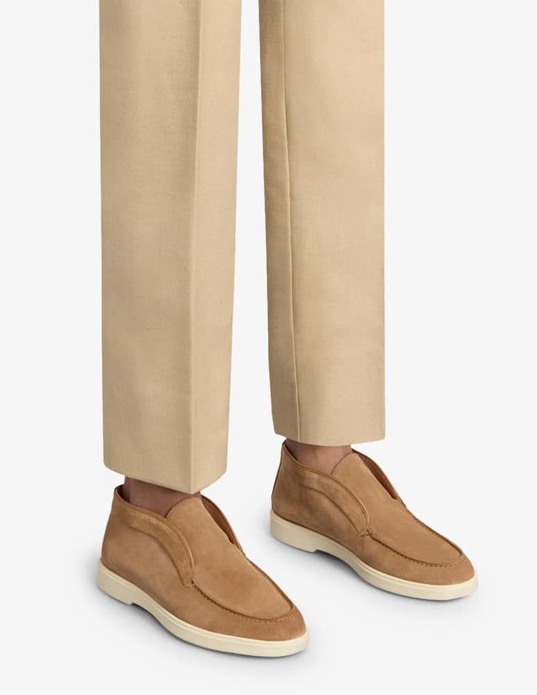 rinascente Santoni Desert stivaletto in suede marrone chiaro
