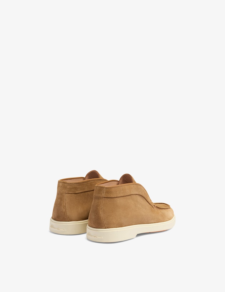 rinascente Santoni Desert stivaletto in suede marrone chiaro