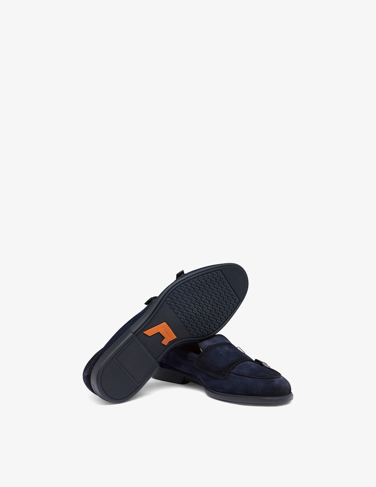 Santoni Monk suede loafers - picture 4 Santoni Monk suede loafers - picture 4