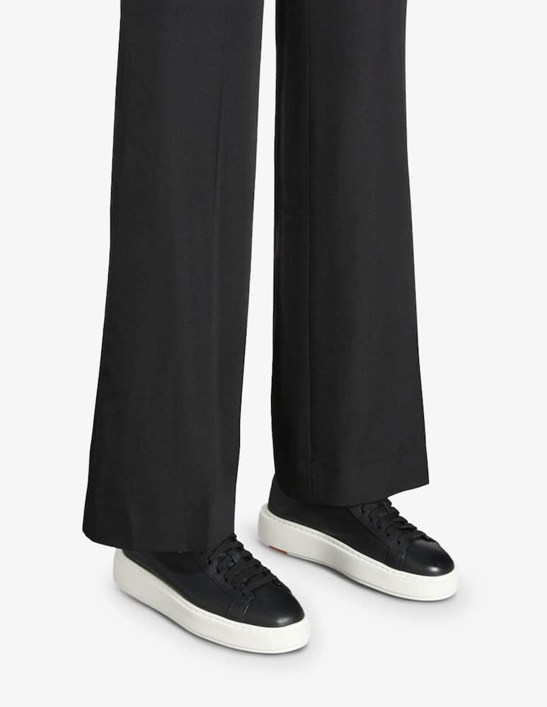 Santoni Black leather sneaker - picture 2 Santoni Black leather sneaker - picture 2
