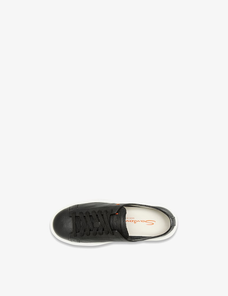 Santoni Black leather sneaker - picture 6 Santoni Black leather sneaker - picture 6