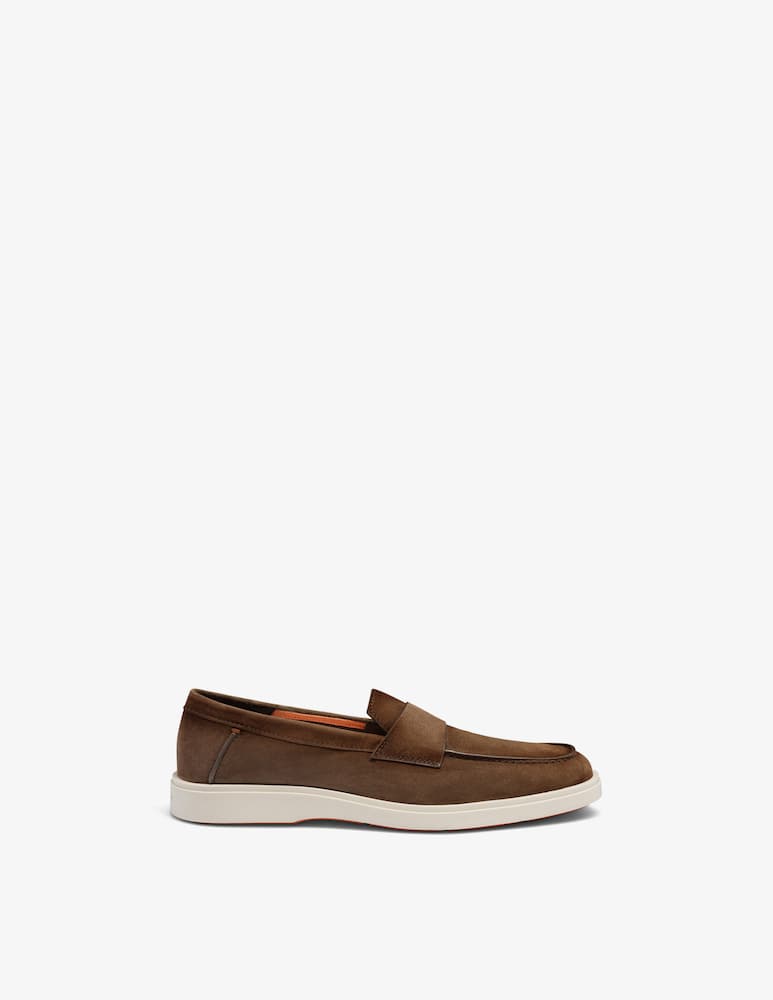 Santoni Suede penny loafers - picture 1