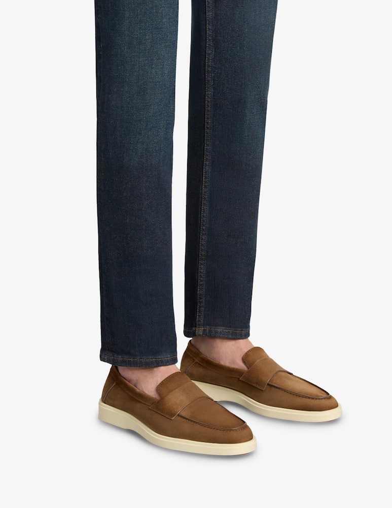 Santoni Suede penny loafers - picture 2