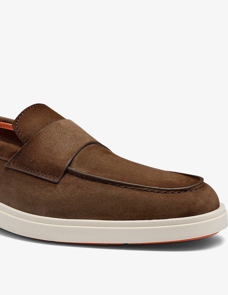 Santoni Suede penny loafers - picture 4