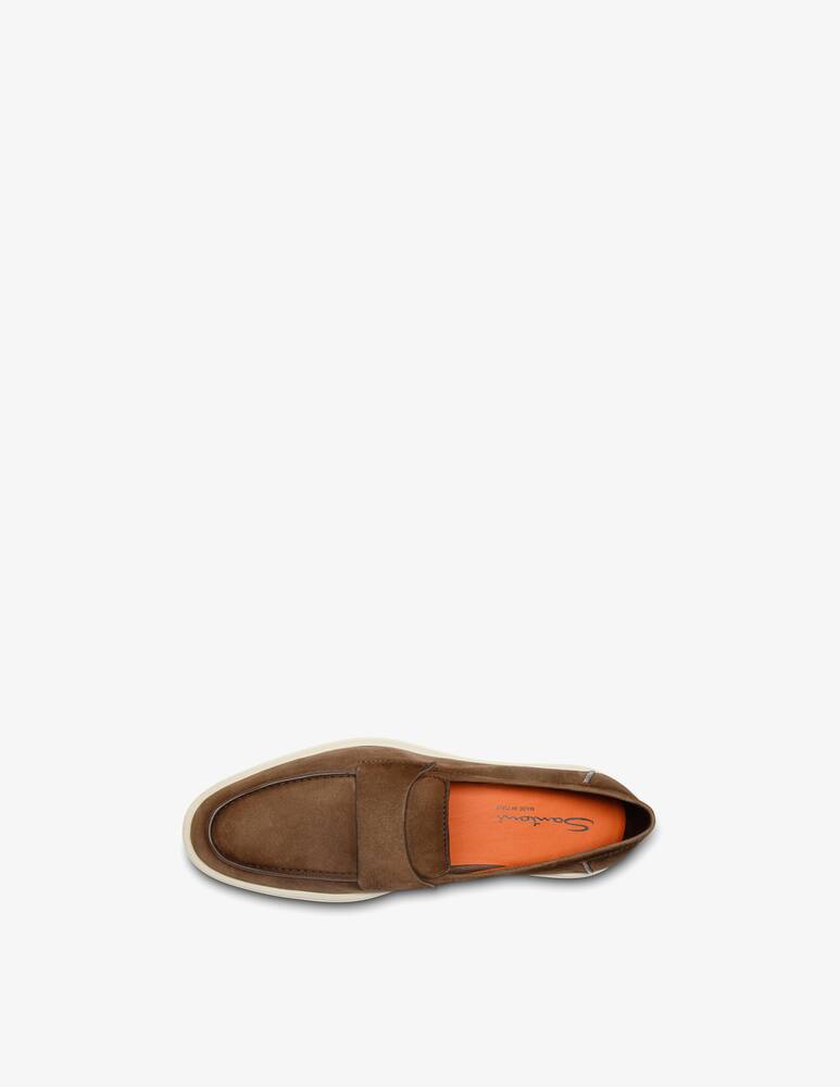 rinascente Santoni Mocassino penny in pelle scamosciata