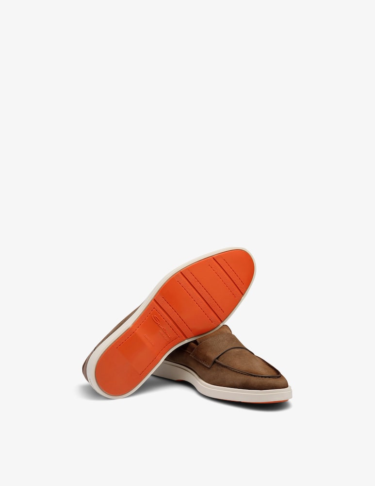 Santoni Suede penny loafers - picture 6