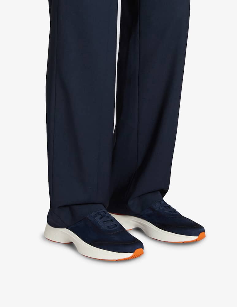 Santoni Suede lace up sneakers - picture 2 Santoni Suede lace up sneakers - picture 2