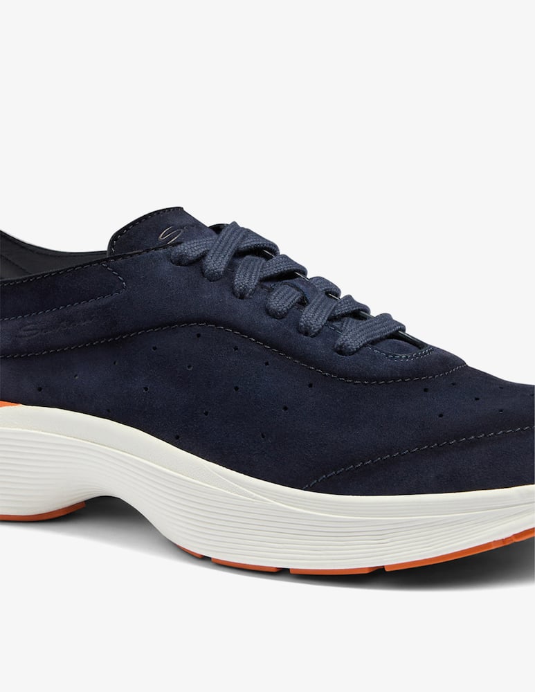 Santoni Suede lace up sneakers - picture 4 Santoni Suede lace up sneakers - picture 4