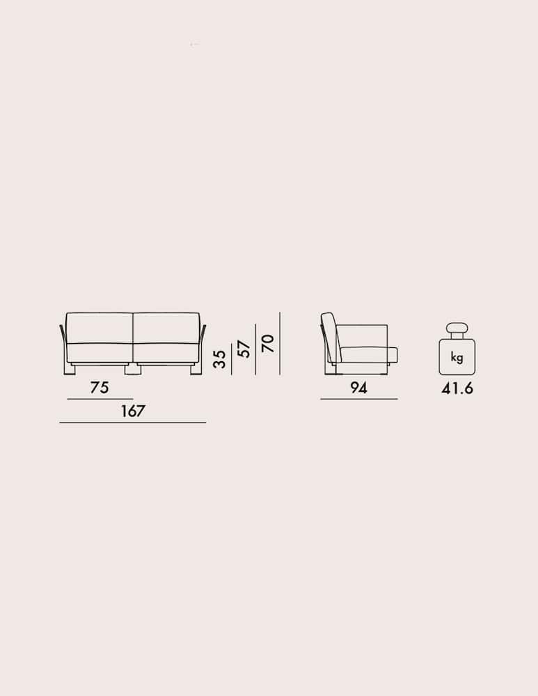 Kartell Divano Pop Outdoor 2 posti - immagine 2 Kartell Divano Pop Outdoor 2 posti - immagine 2