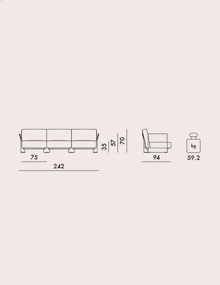 Kartell Pop Outdoor 3 seats, sofa - picture 3 Kartell Pop Outdoor 3 seats, sofa - picture 3