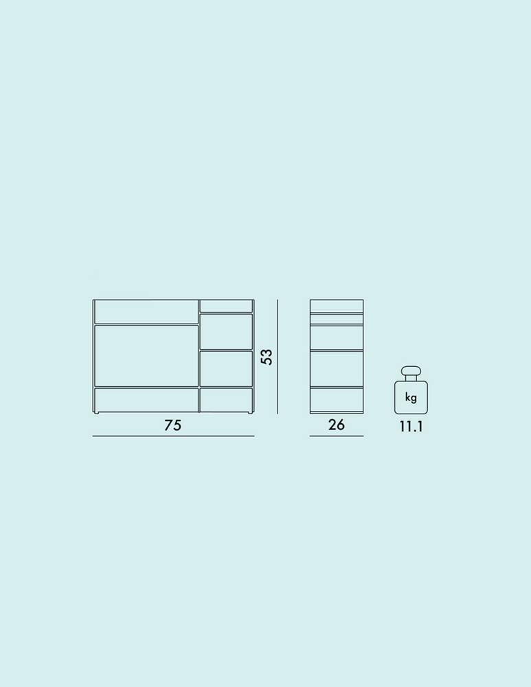 rinascente Kartell Sound-Rack, scaffali - Blu