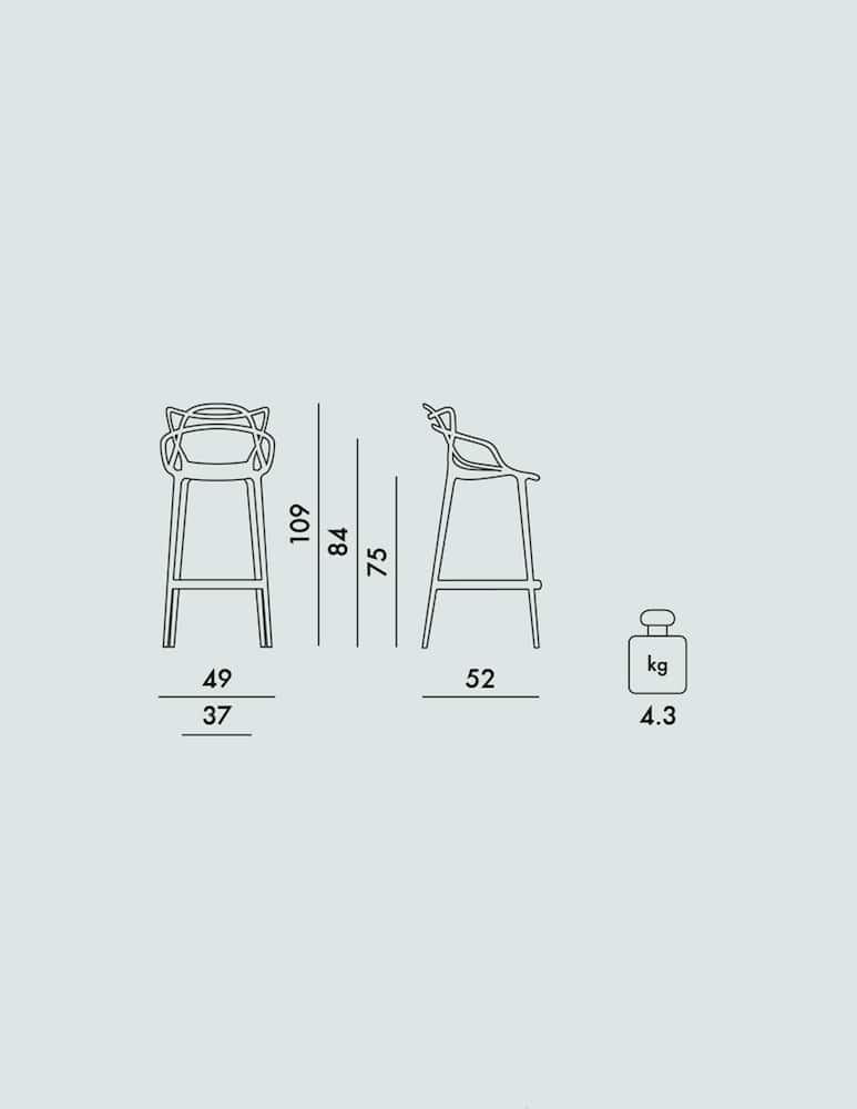 Kartell Sgabello Masters - immagine 4 Kartell Sgabello Masters - immagine 4