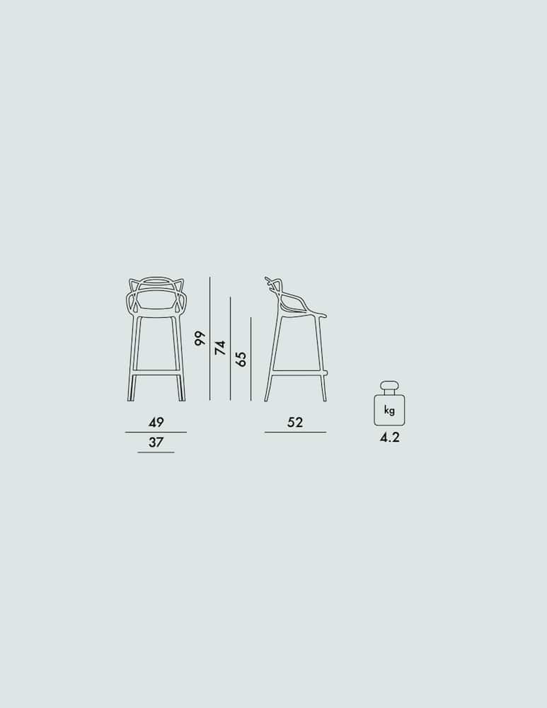 Kartell Sgabello Masters - immagine 5 Kartell Sgabello Masters - immagine 5