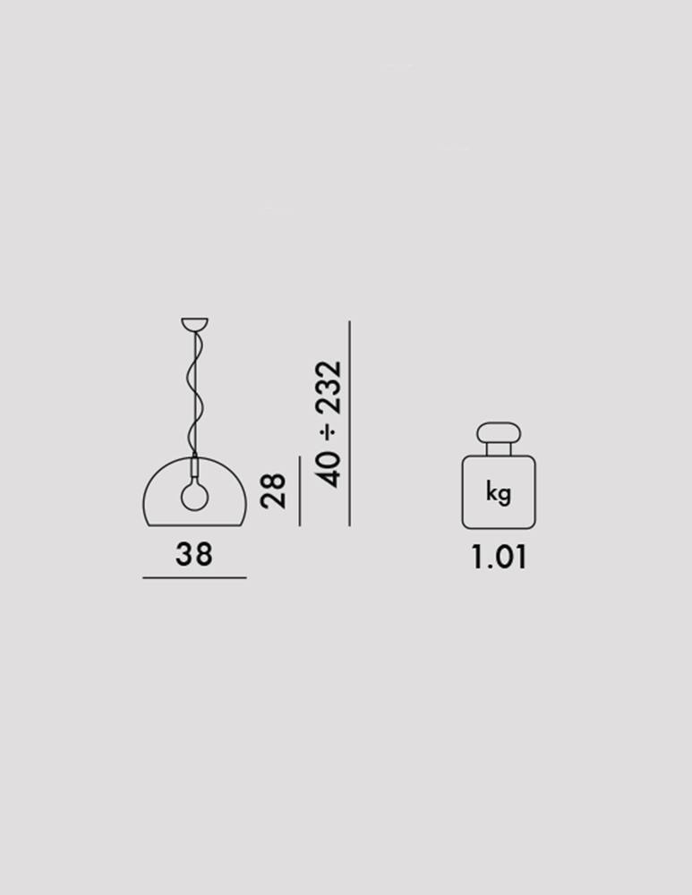 rinascente Kartell Small FL/Y ceiling lamp 