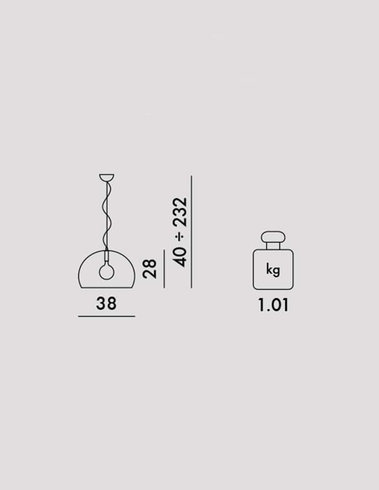 rinascente Kartell Small FL/Y ceiling lamp 