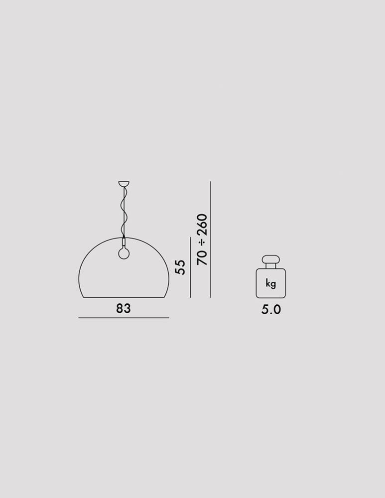 rinascente Kartell Small Fl/Y lampada a sospensione