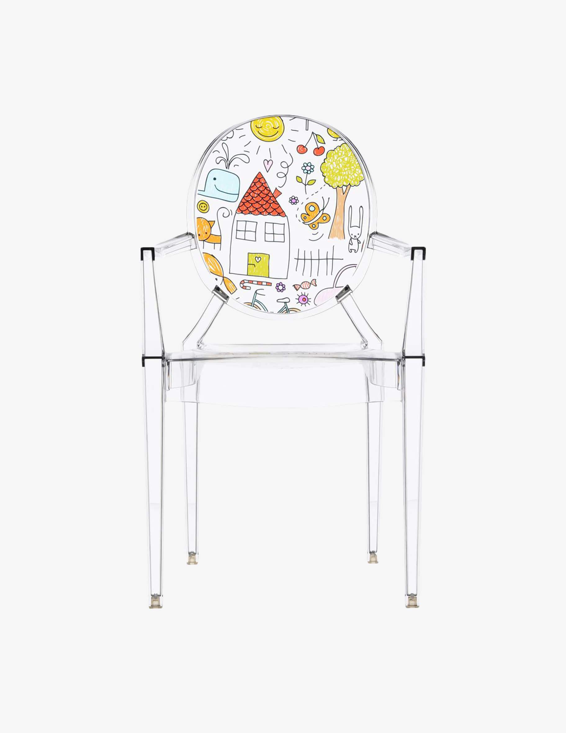 Shop Kartell Lou Lou Ghost Chair Baby Version on Rinascente