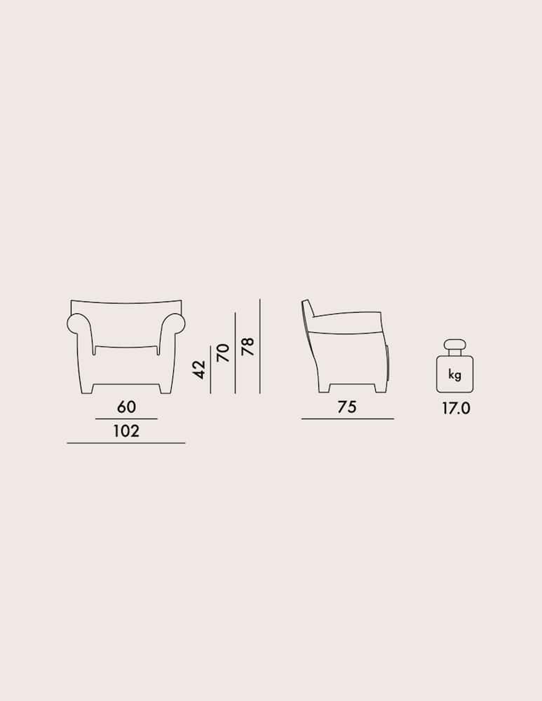 Kartell Poltrona Bubble Club - immagine 3 Kartell Poltrona Bubble Club - immagine 3