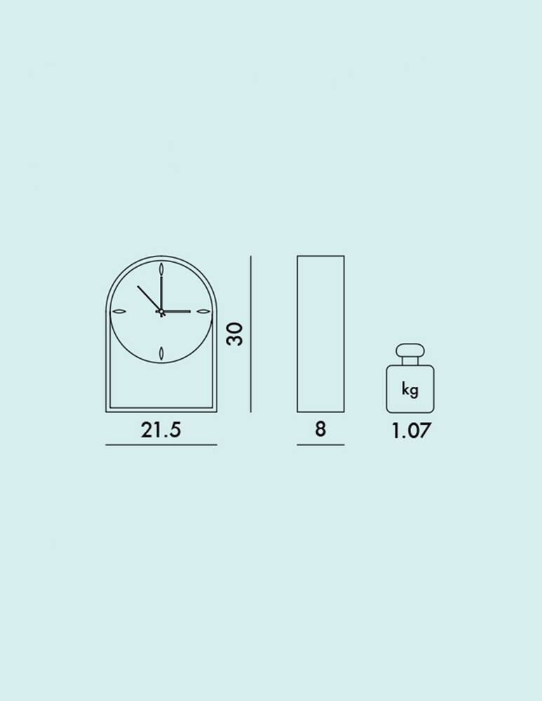 rinascente Kartell Air Du Temps Clock - Gold