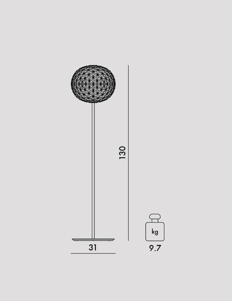 rinascente Kartell Planet h 130cm floor lamp 