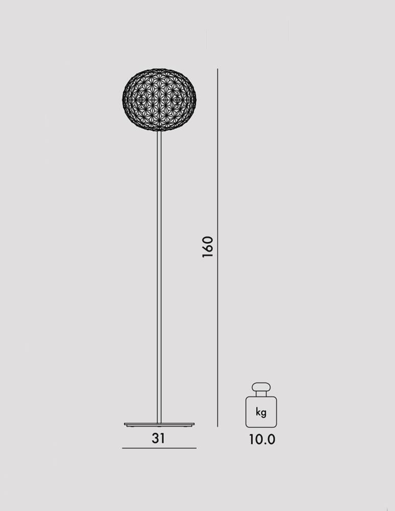 Kartell Planet h 160cm Floor Lamp - picture 3 Kartell Planet h 160cm Floor Lamp - picture 3