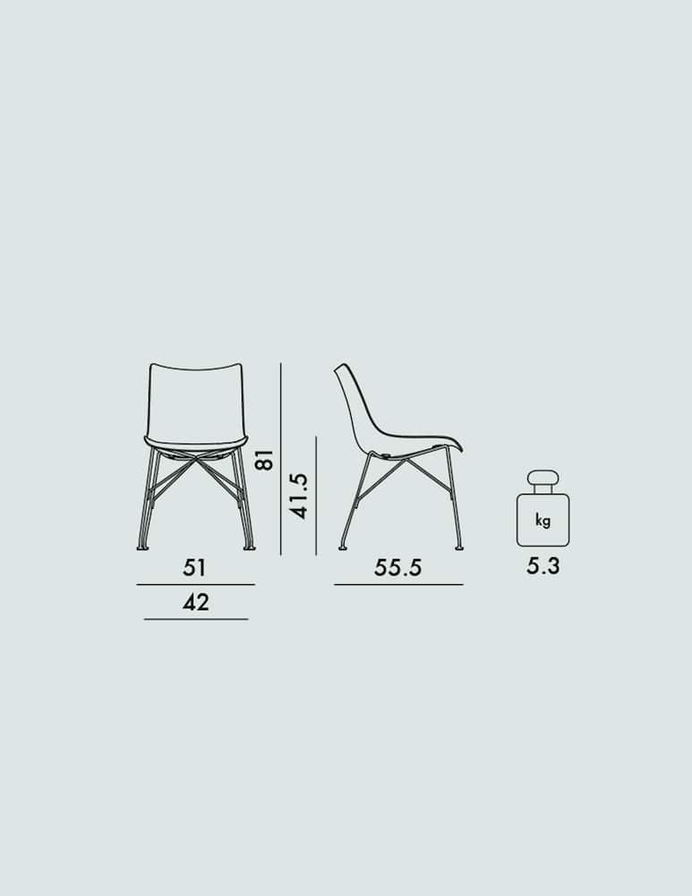 Kartell Sedia P/Wood - immagine 6