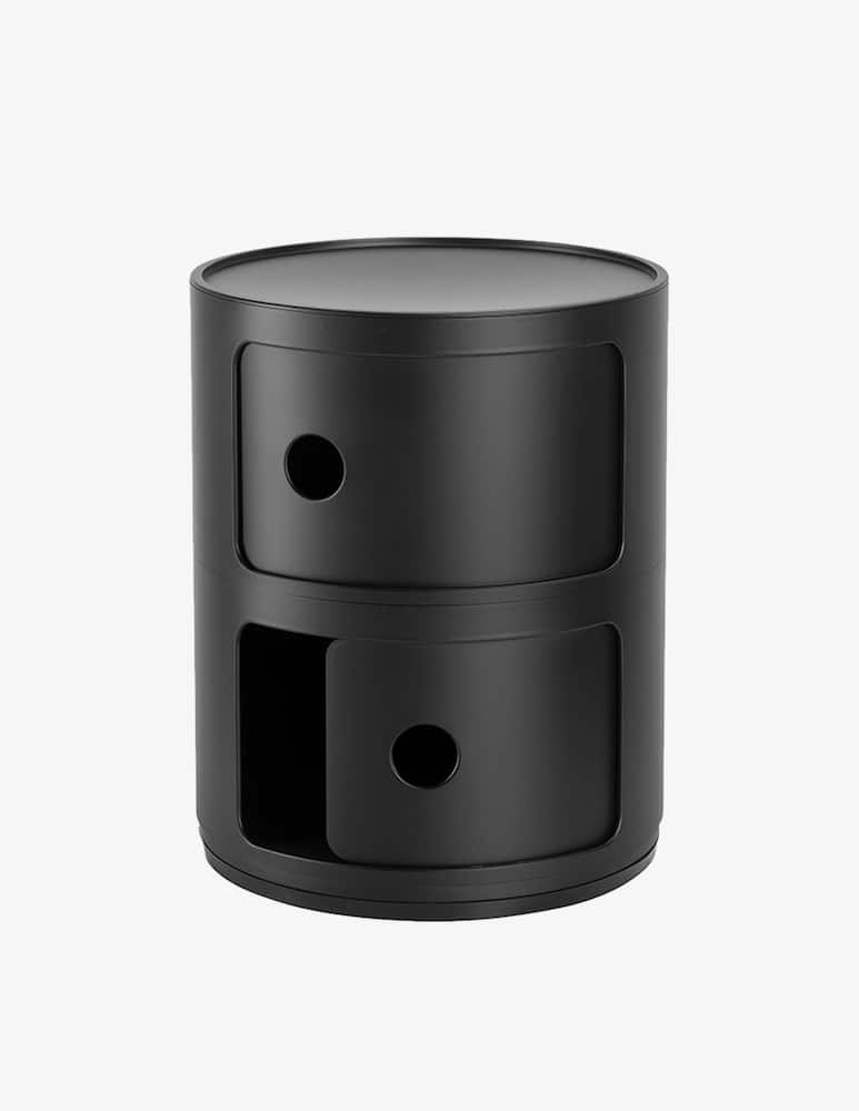 rinascente Kartell Componibile 2 elementi MAT, contenitore - Nero