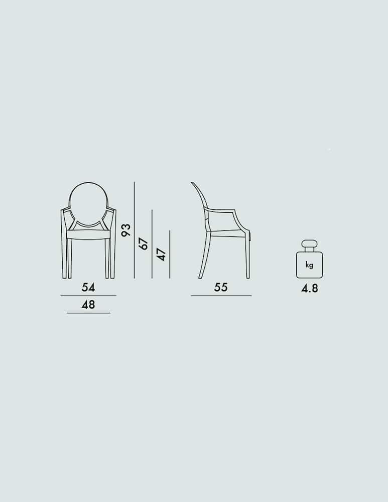 Kartell Sedia Louis Ghost - immagine 5 Kartell Sedia Louis Ghost - immagine 5