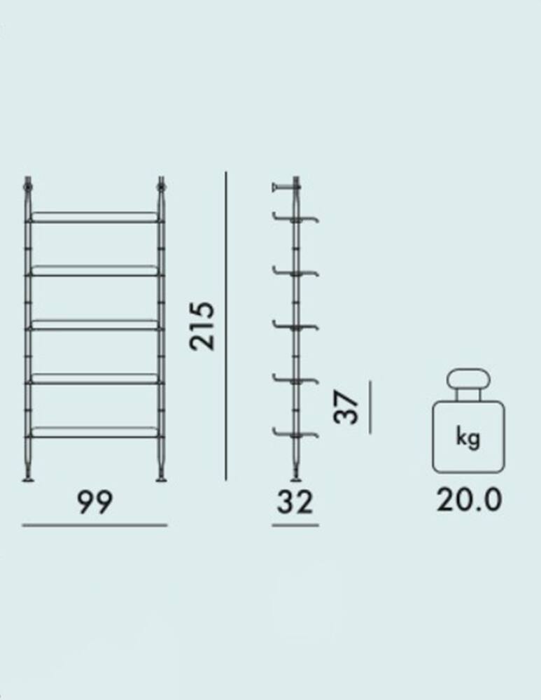 rinascente Kartell Adam Wood Libreria