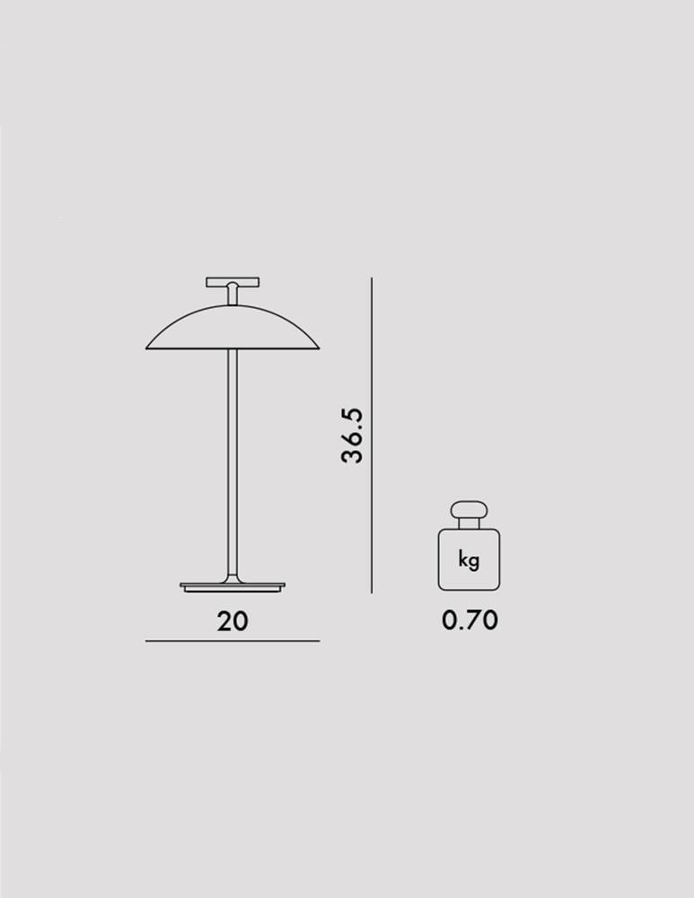 Kartell Lampada da tavolo Mini Geen A - immagine 3 Kartell Lampada da tavolo Mini Geen A - immagine 3