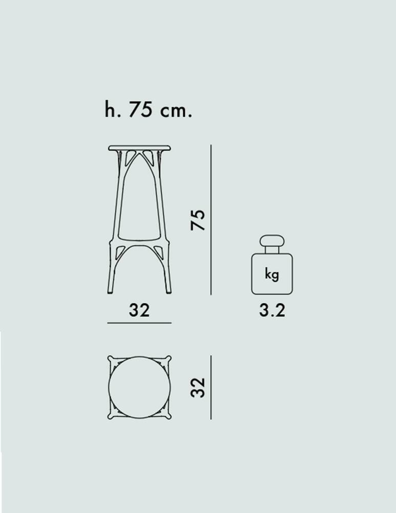 rinascente Kartell A.I. Stool Light 