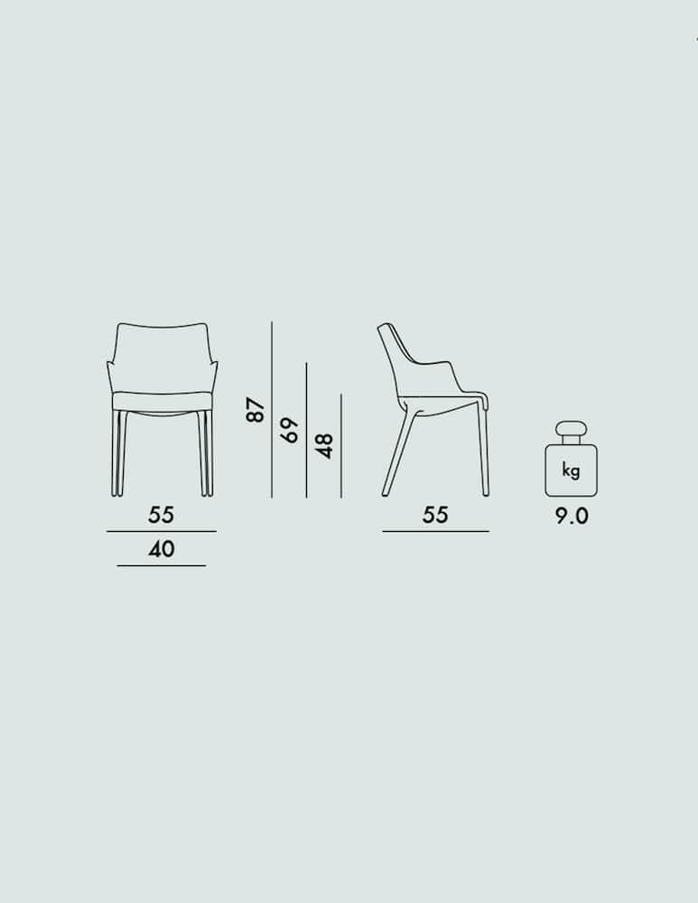 Kartell Sedia Eleganza Nia - immagine 5 Kartell Sedia Eleganza Nia - immagine 5