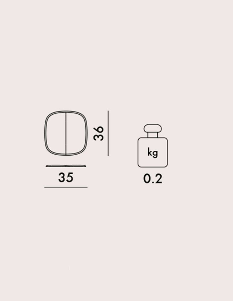 rinascente Kartell Hiray Chair Cushion - Red