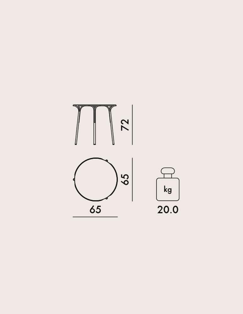 Kartell Hiray Tavolino h.72 - immagine 3 Kartell Hiray Tavolino h.72 - immagine 3