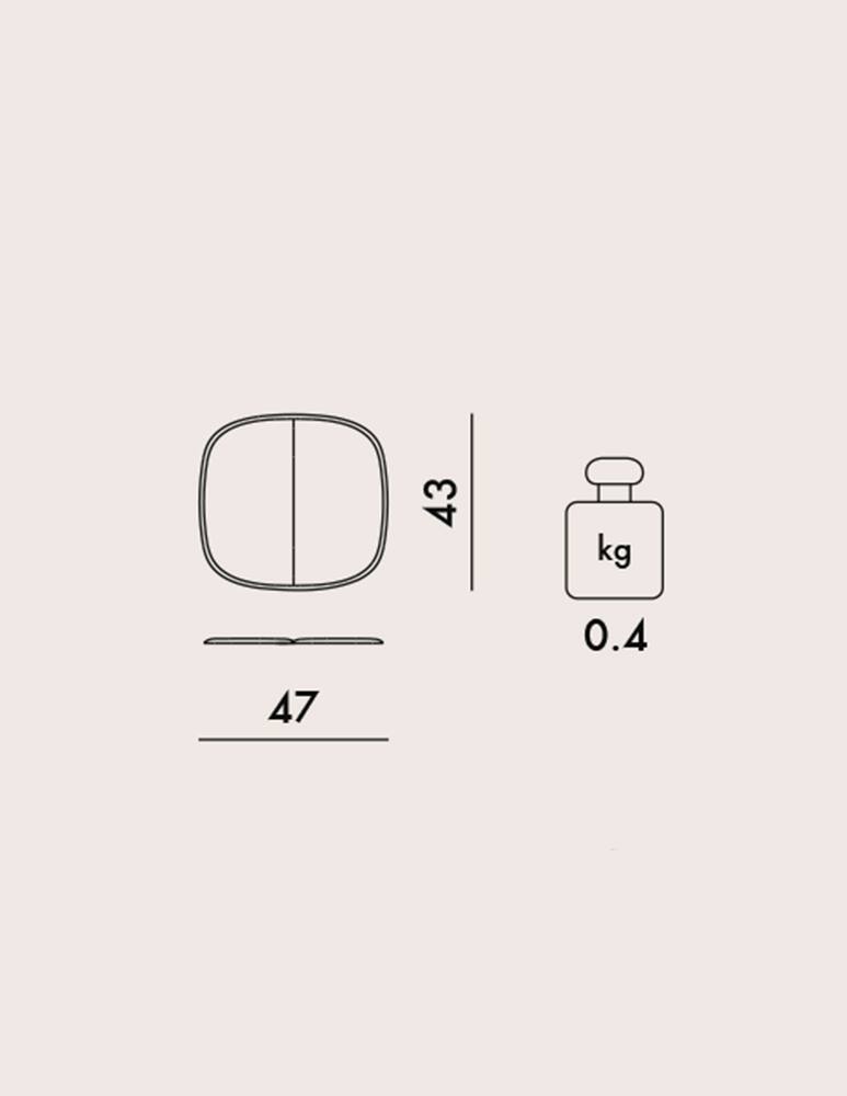 rinascente Kartell Cuscino Hi-Ray - Grigio