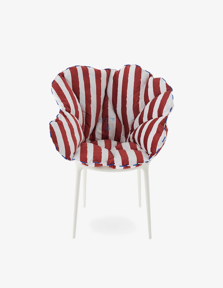 Kartell Cuscino per sedia Alice's Flower righe - immagine 1 Kartell Cuscino per sedia Alice's Flower righe - immagine 1
