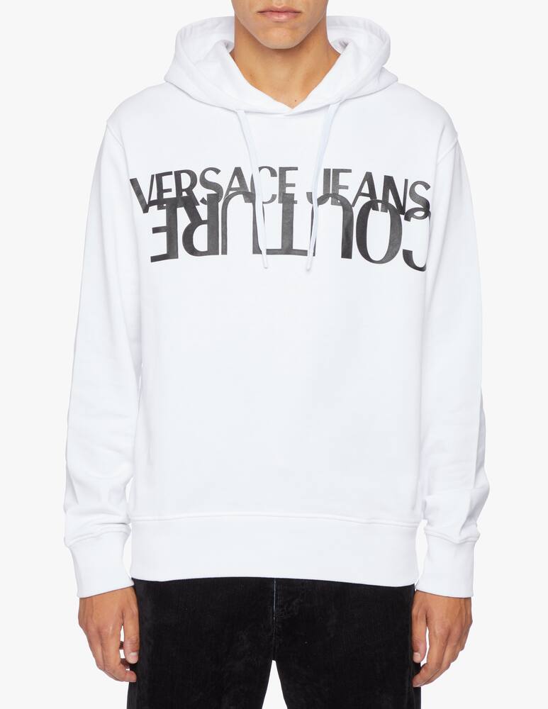 rinascente Versace Jeans Couture Felpa con cappuccio con logo reverse