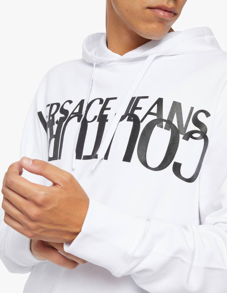 rinascente Versace Jeans Couture Felpa con cappuccio con logo reverse