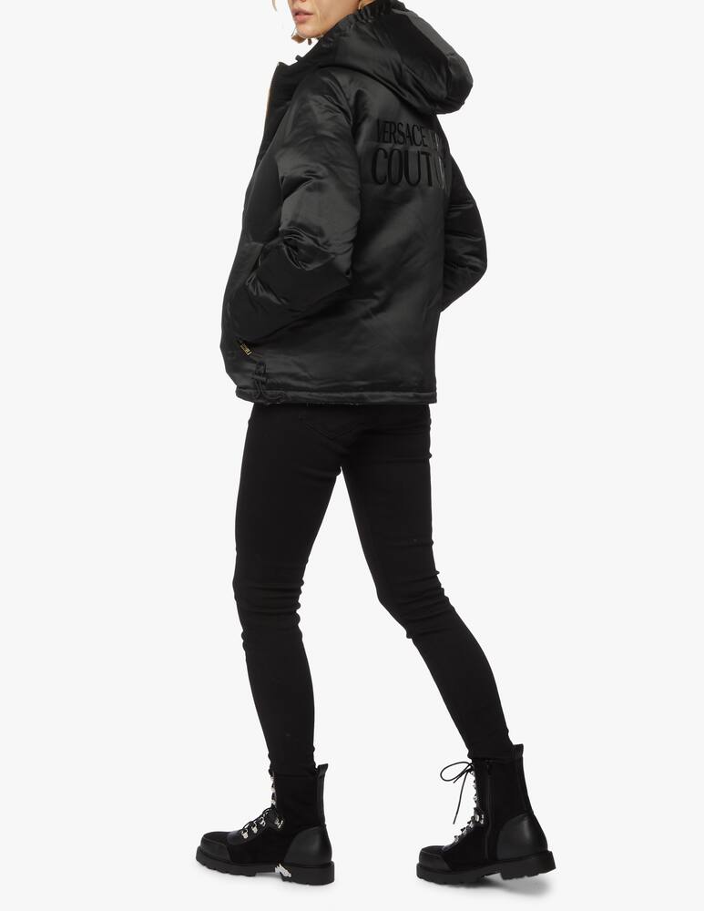 rinascente Versace Jeans Couture Barcocco print jacket with hood