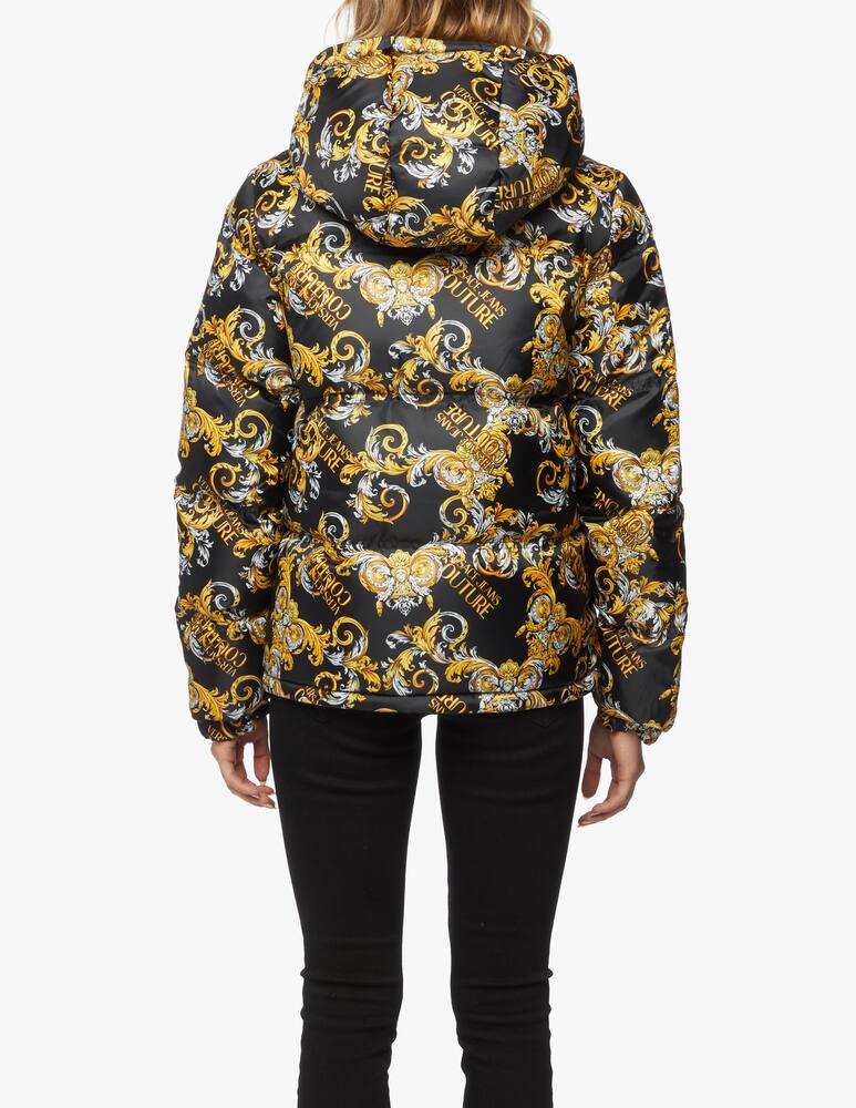 rinascente Versace Jeans Couture Barcocco print jacket with hood