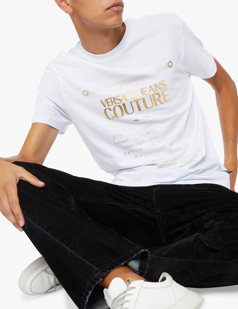 rinascente Versace Jeans Couture Maglietta girocollo con label logo