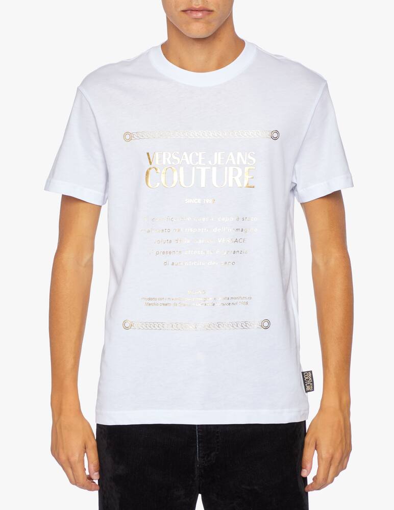 rinascente Versace Jeans Couture Maglietta girocollo con label logo