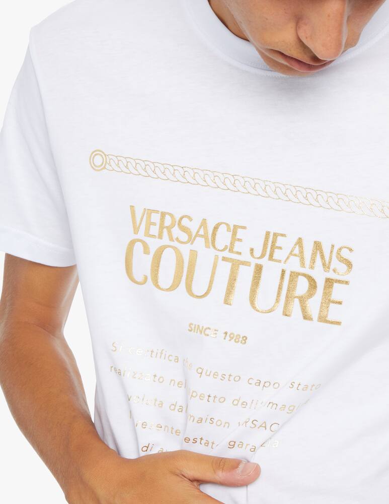 rinascente Versace Jeans Couture Maglietta girocollo con label logo